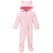 Hudson Baby Faux Shearling Bunting 1pk, Light Pink, 6-9 Months