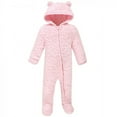 thumbnail image 1 of Hudson Baby Faux Shearling Bunting 1pk, Light Pink, 9-12 Months, 1 of 2
