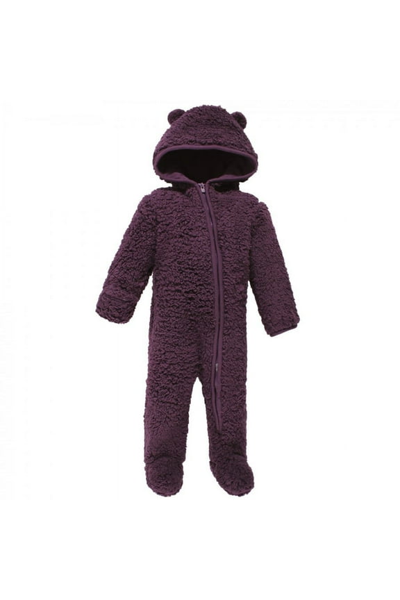 Faux Shearling Bunting 1pk, Purple, 3-6 Months