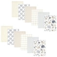 thumbnail image 1 of Hudson Baby Flannel Burp Cloth 12pk, Neutral Safari, One Size, 1 of 3