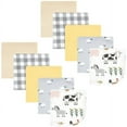 thumbnail image 1 of Hudson Baby Flannel Cotton Washcloths, Cute Farm 10 Pack, One Size, 1 of 7