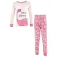 thumbnail image 1 of Hudson Baby Girl Baby and Toddler Cotton Pajama Set, Girl Dino, 5 Toddler, 1 of 3