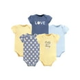 thumbnail image 1 of Hudson Baby Short Sleeve Bodysuits, 5-Pack, Newborn- 24 Months, 1 of 7