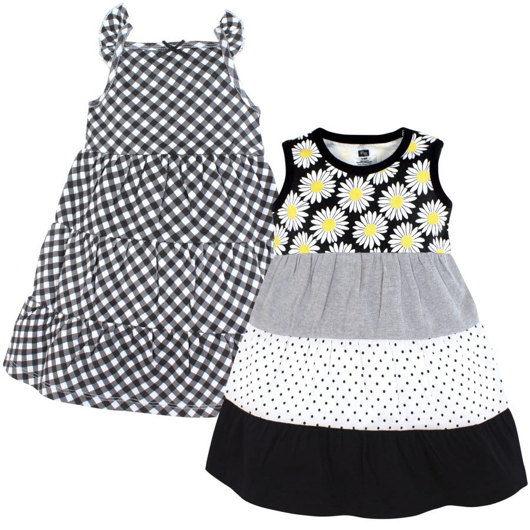 Hudson Baby Girl Cotton Dresses, 0-3 Months - Walmart.com