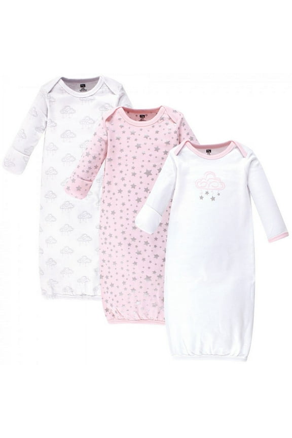 Girl Cotton Gowns, Cloud Mobile Pink, Preemie/Newborn