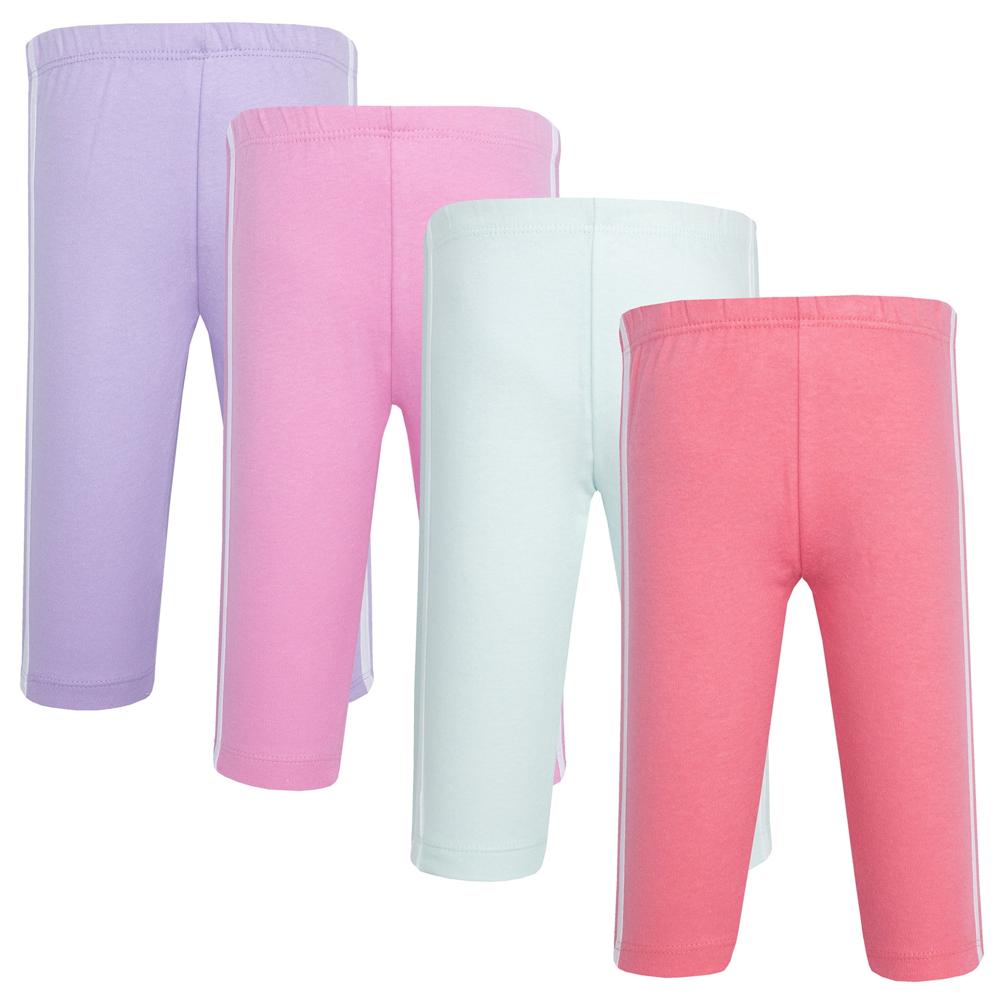 Hudson Baby Girl Cotton Pants and Leggings, Conch Shell Begonia Pink, 9-12 Months
