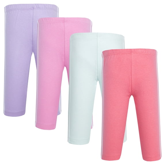 Hudson Baby Girl Cotton Pants and Leggings, Conch Shell Begonia Pink, 9-12 Months