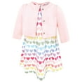 thumbnail image 1 of Hudson Baby Girls Cotton Dress and Cardigan Set, Cascading Hearts, 2T, 1 of 5