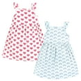 thumbnail image 1 of Hudson Baby Girls Cotton Dresses, Cloudy Rainbow, 12-18 Months, 1 of 4