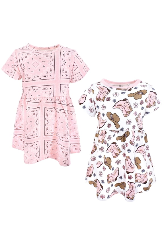 Girls Cotton Dresses, Cowgirls, 2T