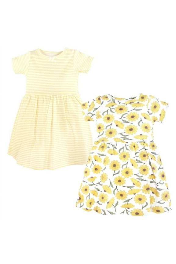 Girls Cotton Dresses, Daisy, 0-3 Months