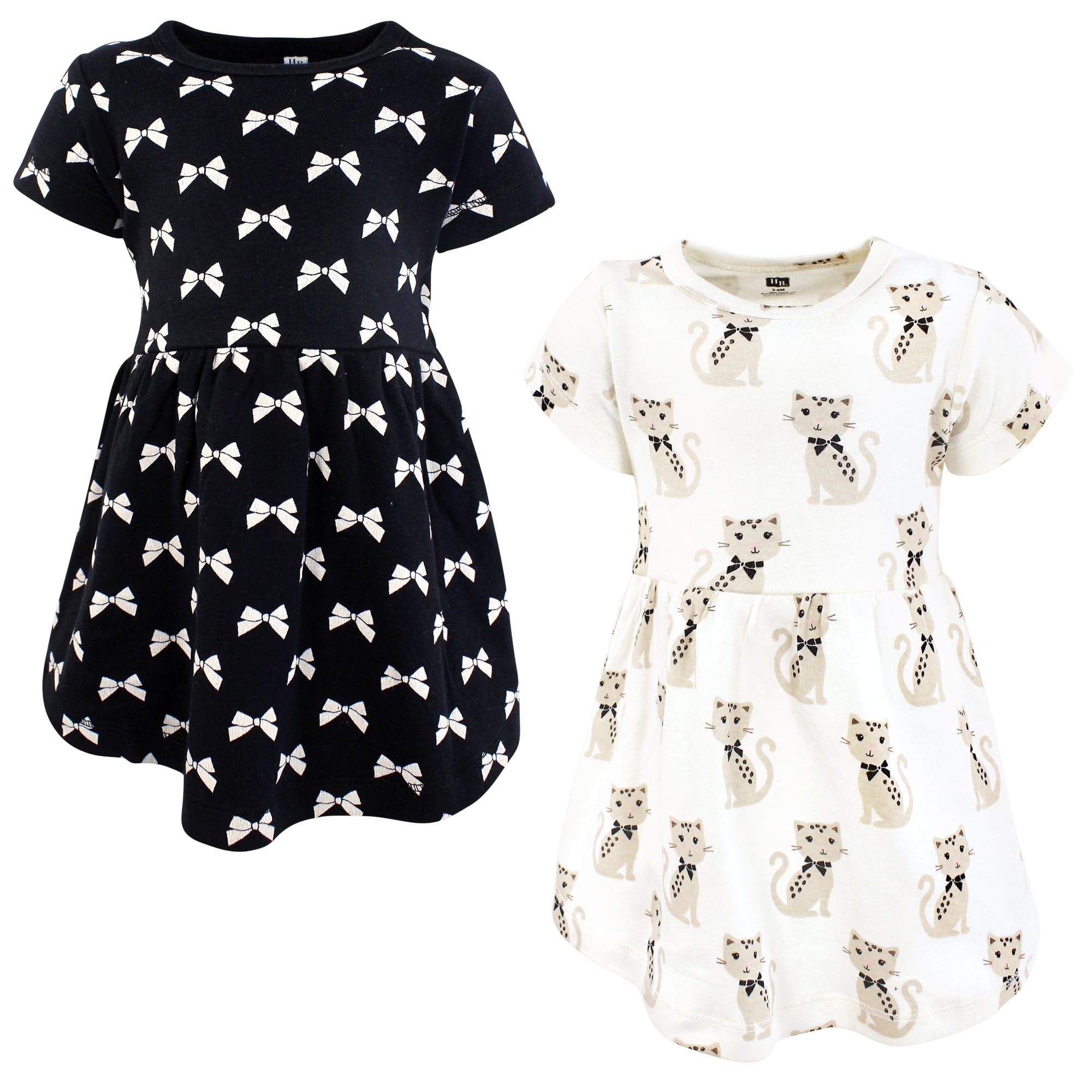 Hudson Baby Girls Cotton Dresses, Purrfect Leopard, 9-12 Months