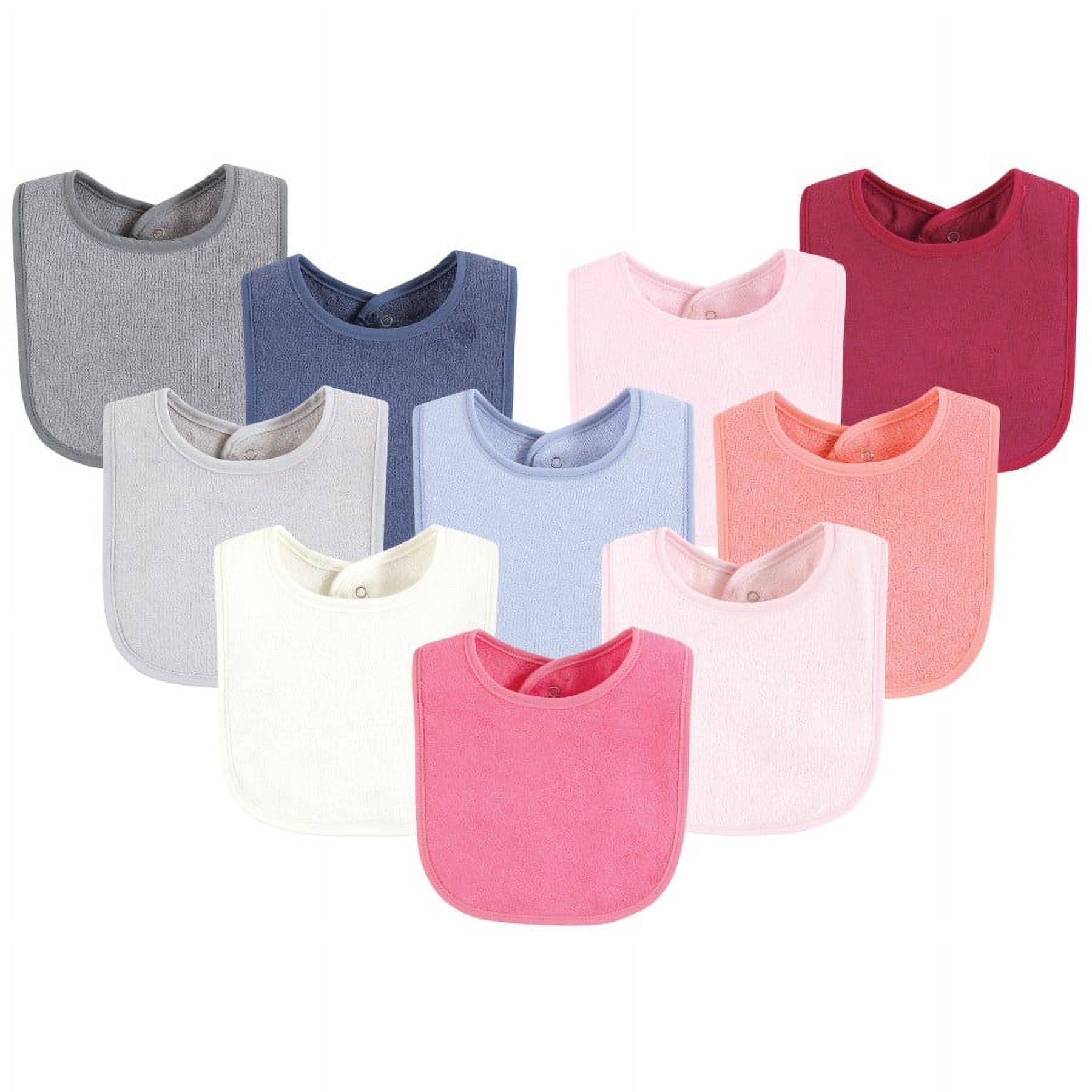 Hudson Baby Infant Boy Cotton Bibs 5pk, Baseball, One Size