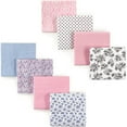 thumbnail image 1 of Hudson Baby Girls' Flannel Receiving Blanket, 8-Pack, Choose Your Color, 1 of 1