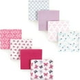 thumbnail image 1 of Hudson Baby Girls' Flannel Receiving Blanket, 8-Pack, Choose Your Color, 1 of 1