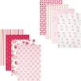 thumbnail image 1 of Hudson Baby Girls' Flannel Receiving Blanket, 8-Pack, Choose Your Color, 1 of 1