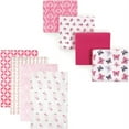 thumbnail image 1 of Hudson Baby Girls' Flannel Receiving Blanket, 8-Pack, Choose Your Color, 1 of 1