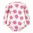 thumbnail image 1 of Hudson Baby Girls Rashguard Baby Swimsuit, Pink Navy Roses, 3-6 Months, 1 of 2