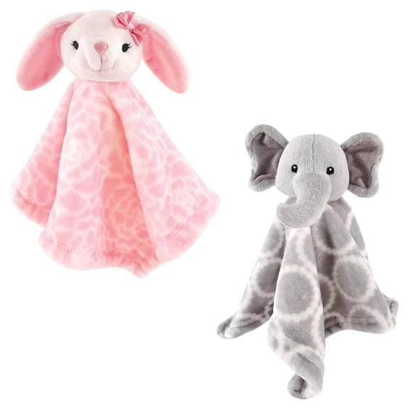 Hudson Baby Girls' Security Blanket, Other, 2-Pack