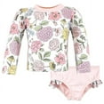 thumbnail image 1 of Hudson Baby Girls Swim Rashguard Set, Vintage Blossom, 9-12 Months, 1 of 4