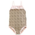 thumbnail image 1 of Hudson Baby Girls Toddler Swimsuit, Leopard, 5T, 1 of 2