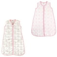 thumbnail image 1 of Hudson Baby Girls' Wearable Muslin Sleeping Bag, 2-Pack, Choose Your Color and Size, 1 of 1