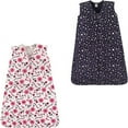 thumbnail image 1 of Hudson Baby Girls' Wearable Sleeping Bag Jersey Cotton, 2-Pack, Choose Your Color and Size, 1 of 1