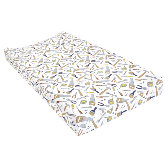 Hudson Baby Infant Boy Changing Pad Cover, Construction Work, One Size