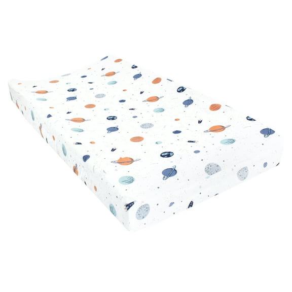 Hudson Baby Infant Boy Changing Pad Cover, Space, One Size