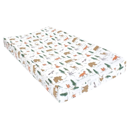 Hudson Baby Infant Boy Changing Pad Cover, Sweet Woodland, One Size