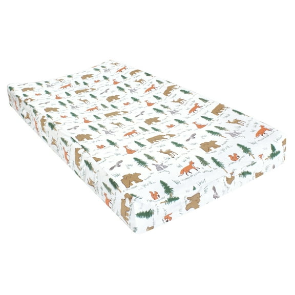 Hudson Baby Infant Boy Changing Pad Cover, Sweet Woodland, One Size