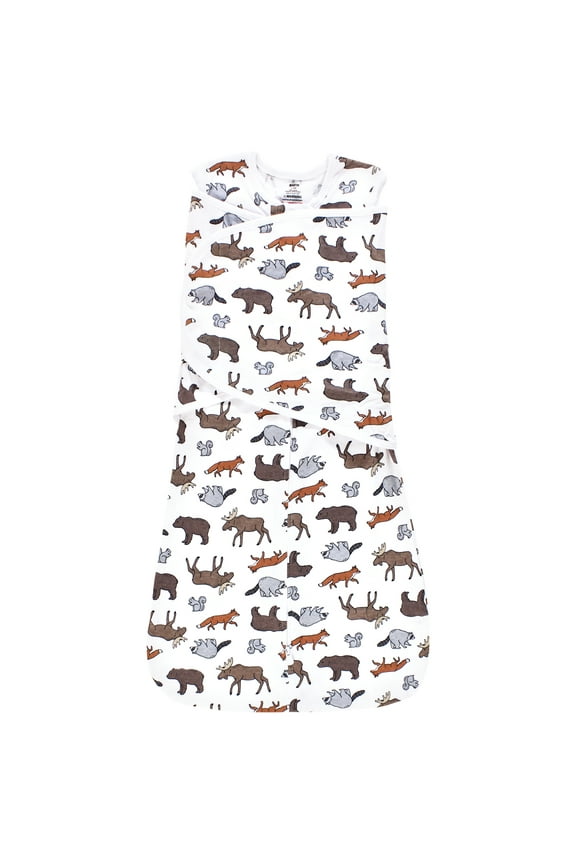 Infant Boy Convertible Swaddle Sleep Sack, Animal Adventure, 0-3 Months