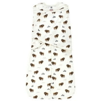 Hudson Baby Infant Boy Convertible Swaddle Sleep Sack, Wild Buffalo, 0-3 Months
