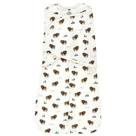Hudson Baby Infant Boy Convertible Swaddle Sleep Sack, Wild Buffalo, 3-9 Months