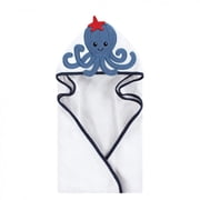 Hudson Baby Infant Boy Cotton Animal Face Hooded Towel, Octopus, One Size