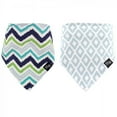 thumbnail image 1 of Hudson Baby Infant Boy Cotton Bandana Bibs 2pk, Chevron, One Size, 1 of 3