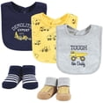thumbnail image 1 of Hudson Baby Infant Boy Cotton Bib and Sock Set, Construction, One Size, 1 of 5
