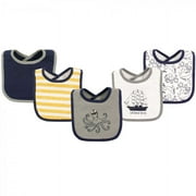 Hudson Baby Infant Boy Cotton Bibs 5pk, Sea Captain, One Size