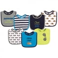 thumbnail image 1 of Hudson Baby Infant Boy Cotton Bibs 7pk, Hedgehog, One Size, 1 of 4