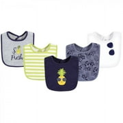 Hudson Baby Infant Boy Cotton Bibs, Boy Pineapple, One Size