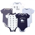 thumbnail image 1 of Hudson Baby Infant Boy Cotton Bodysuits 5pk, Whaley Handsome, 0-3 Months, 1 of 6