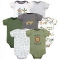 thumbnail image 1 of Hudson Baby Infant Boy Cotton Bodysuits, Green Safari Life, 0-3 Months, 1 of 8