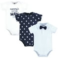 thumbnail image 1 of Hudson Baby Infant Boy Cotton Bodysuits, Mommys Little Man Bow Tie, 18-24 Months, 1 of 3