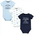 thumbnail image 1 of Hudson Baby Infant Boy Cotton Bodysuits, Newest Family Member, 3-6 Months, 1 of 5