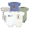 thumbnail image 1 of Hudson Baby Infant Boy Cotton Bodysuits, Outdoorsy Cub, 9-12 Months, 1 of 3