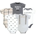 thumbnail image 1 of Hudson Baby Infant Boy Cotton Bodysuits, Plaid Bow Tie, 18-24 Months, 1 of 3
