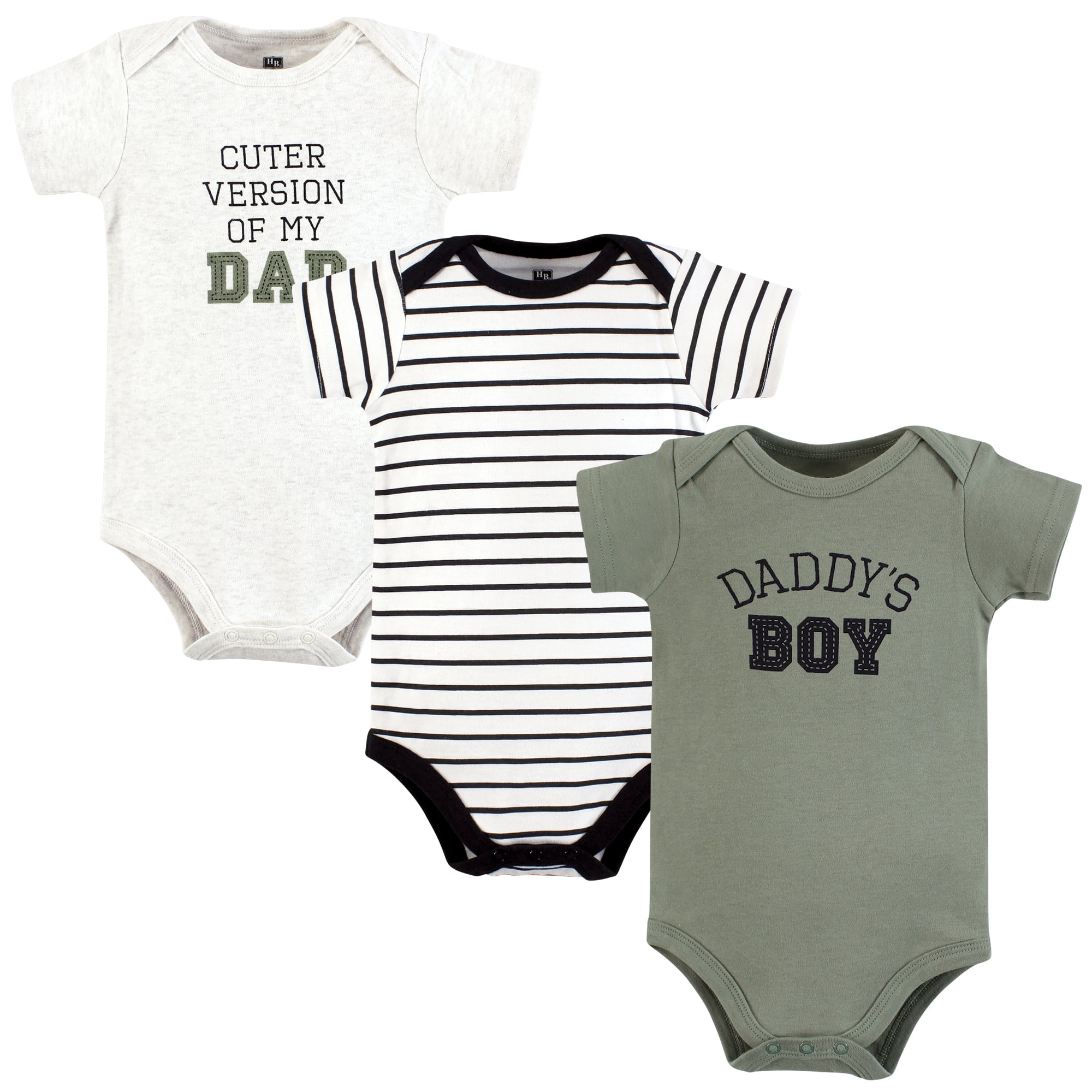 Hudson Baby Set Neonato Unisex – Body E Pantalone In Cotone, Manica Lunga, 'Boy Daddy', Taglia Preemie, Morbido - 6