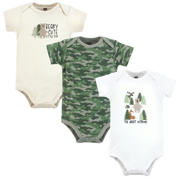 Hudson Baby Infant Boy Cotton Bodysuits, The Great Outdoors, 12-18 Months