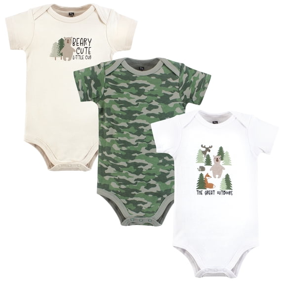 Hudson Baby Infant Boy Cotton Bodysuits, The Great Outdoors, 9-12 Months