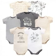 Hudson Baby Infant Boy Cotton Bodysuits, Vintage Safari, 6-9 Months